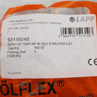 Lapp Gegenmutter SKINTOP GMP-HF-M 32x1,5 RAL7035 LGY 53119240 (100Stk.) OVP