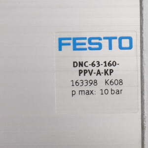 Festo Normzylinder DNC-63-160-PPV-A-KP 163398 GEB