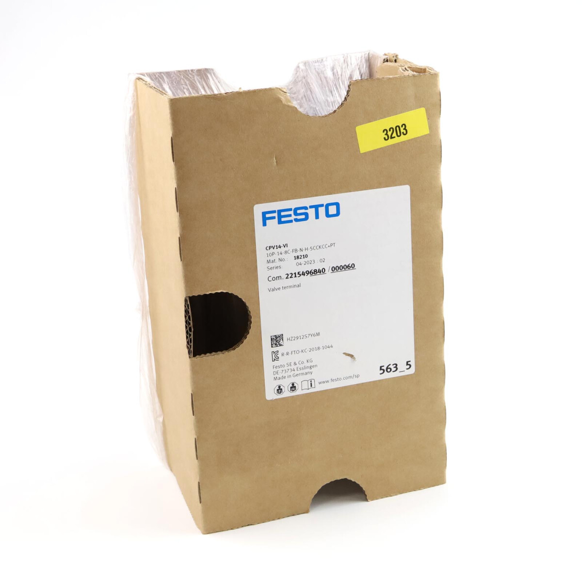 Festo Ventilinsel CPV14-VI 10P-14-8C-FB-N-H-5CCKCC+PT...