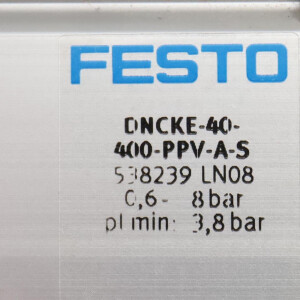 Festo Zylinder mit Feststelleinheit DNCKE-40-400-PPV-A-S 538239 NOV