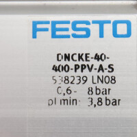 Festo Zylinder mit Feststelleinheit DNCKE-40-400-PPV-A-S 538239 NOV