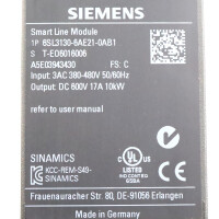Sinamics Smart Line Module 6SL3130-6AE21-0AB1 FS:C GEB