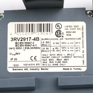 Siemens 3-Phasen-Sammelschiene 3RV2917-4B (2Stk.) GEB