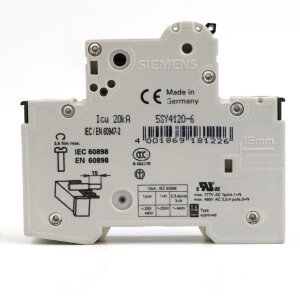 Siemens Leitungsschutzschalter 5SY4120-6 GEB