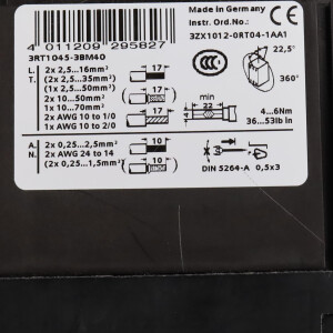 Siemens Schütz 3RT1045-3BM40 NOV