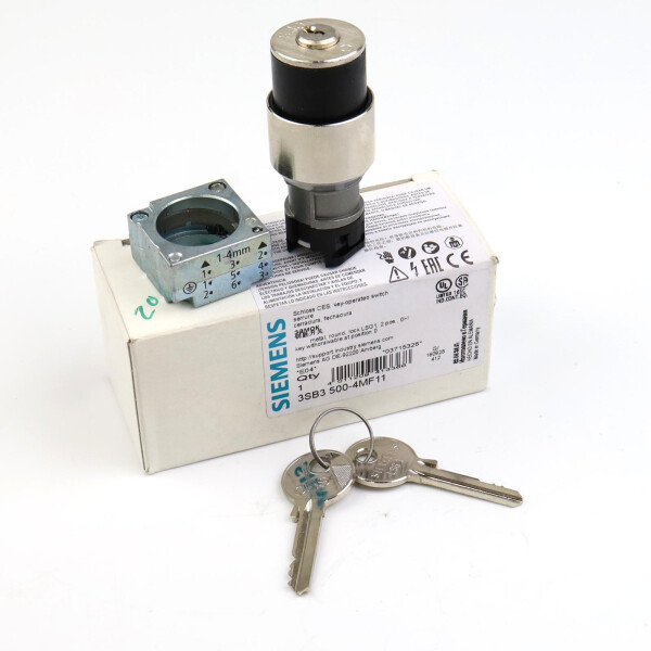Siemens Schlüsselschalter 3SB3 500-4MF11 OVP