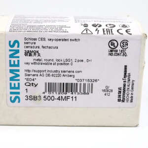 Siemens Schlüsselschalter 3SB3 500-4MF11 OVP