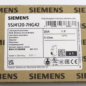 Siemens Leitungsschutzschalter 5SJ4120-7HG42 OVP