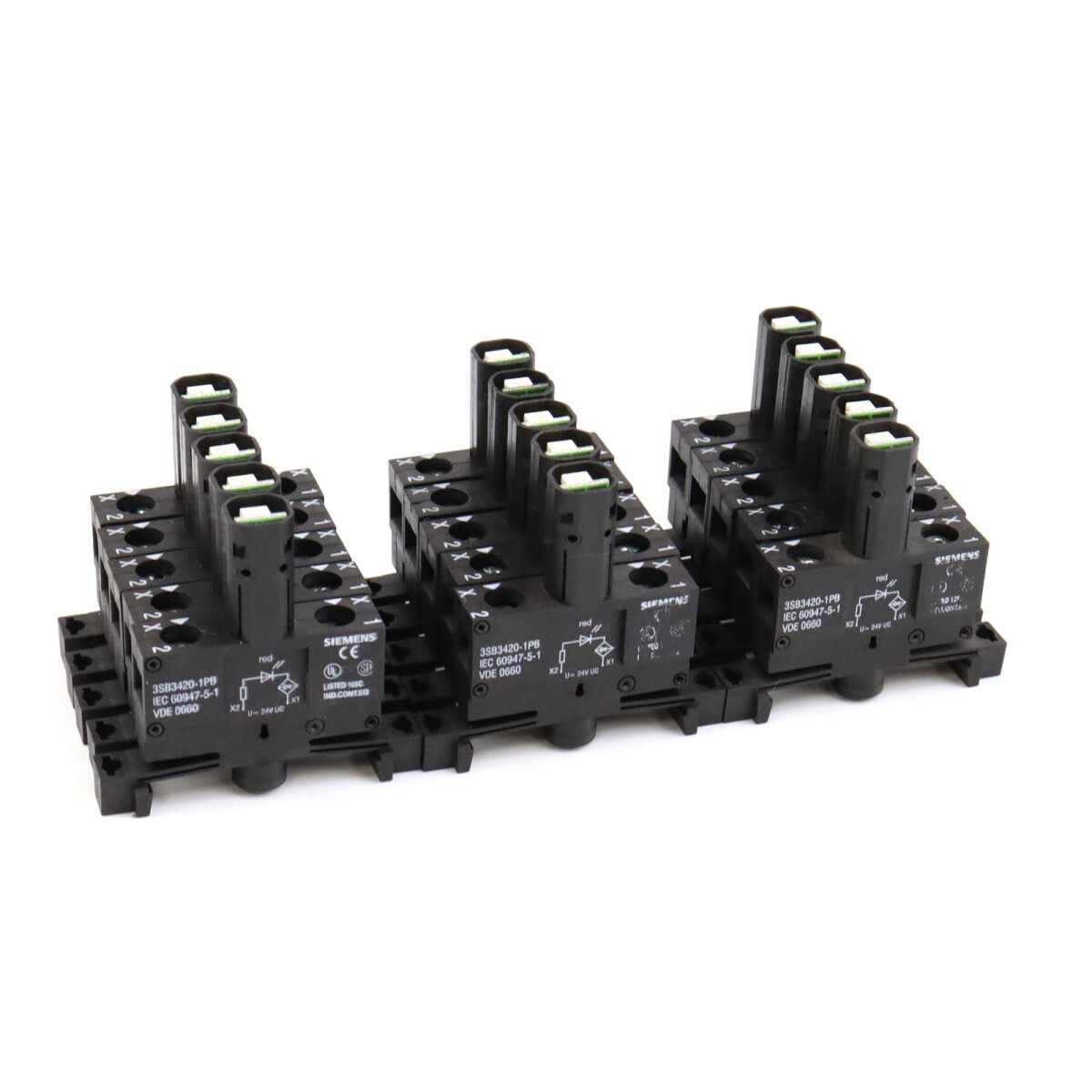 Siemens Lampenfassung mit integrierter LED 3SB3420-1PB (15St