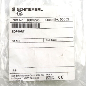 SCHMERSAL Drucktaster EDP40RT 1006298 (3Stk.) OVP