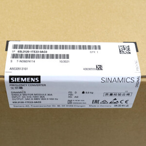 Sinamics Single Motor Module S120 6SL3120-1TE23-0AC0 FS:D/RS:AB SIE