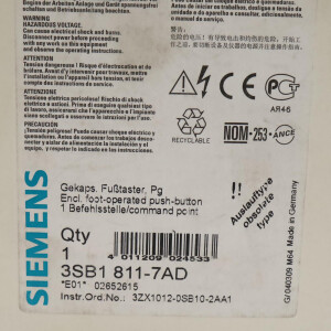 Siemens Fusstaster 3SB1811-7AD OVP