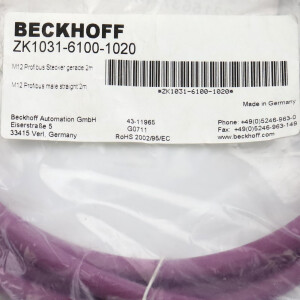 Beckhoff PROFIBUS-Leitung ZK1031-6100-1020 2m OVP