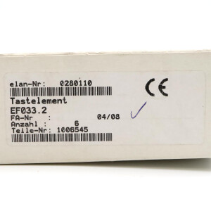 Elan Tastelement EF033.2 1006545 (6Stk.) OVP