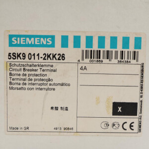 Siemens Schutzschalterklemme 5SK9011-2KK26 (9Stk.) OVP