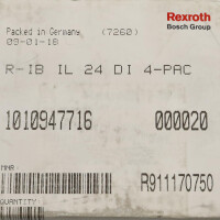 Rexroth Interface-Modul R-IB IL 24 DI 4-PAC R911170750 SIE