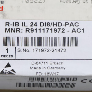 Rexroth Interface-Module R-IB IL 24 DI 8/HD-PAC R911171972-AC1 SIE