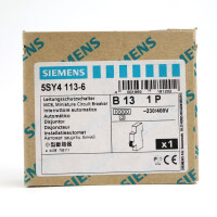 Siemens Leitungsschutzschalter 5SY4113-6 OVP