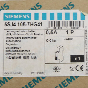 Siemens Leitungsschutzschalter 5SJ4105-7HG41 OVP