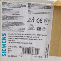 Siemens Sentron Lasttrennschalter 3LD2305-1TL13 OVP