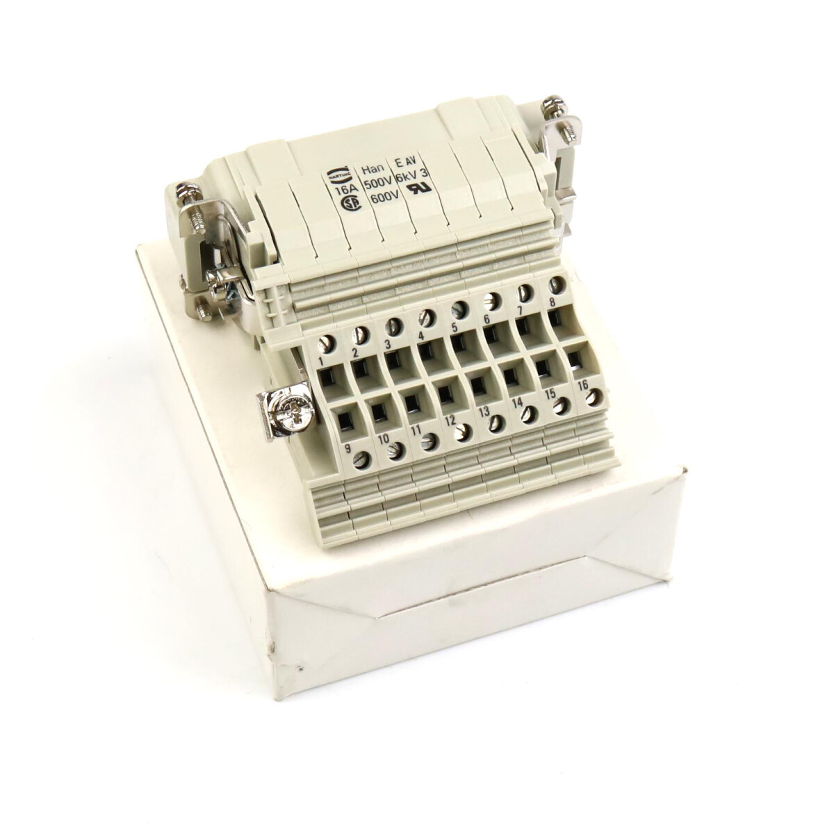 Harting Einsatz Han 16E-AV-M-RECHTS-MK 09330164635 OVP