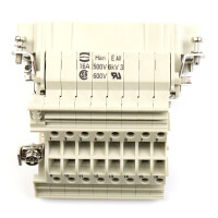 Harting Einsatz Han 16E-AV-M-RECHTS-MK 09330164635 OVP