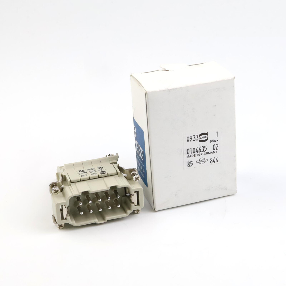 Harting Einsatz Han 10E-AV-M-RECHTS-MK 09330104635 OVP