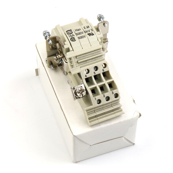 Harting Einsatz Han 6E-AV-F-RECHTS-MK 09330064735 OVP