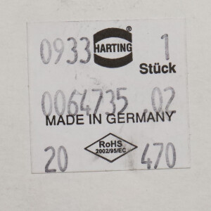 Harting Einsatz Han 6E-AV-F-RECHTS-MK 09330064735 OVP