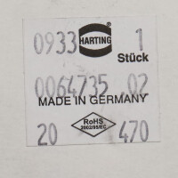 Harting Einsatz Han 6E-AV-F-RECHTS-MK 09330064735 OVP