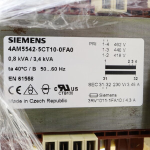 Siemens Transformator SITAS 4AM5542-5CT10-0FA0 OVP