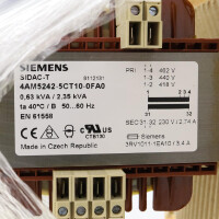 Siemens Transformator SITAS 4AM5242-5CT10-0FA0 OVP