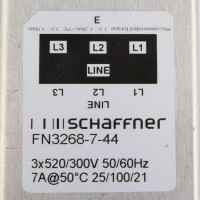 Schaffner Netzfilter FN3268-7-44 3x520/300V 50/60Hz GEB
