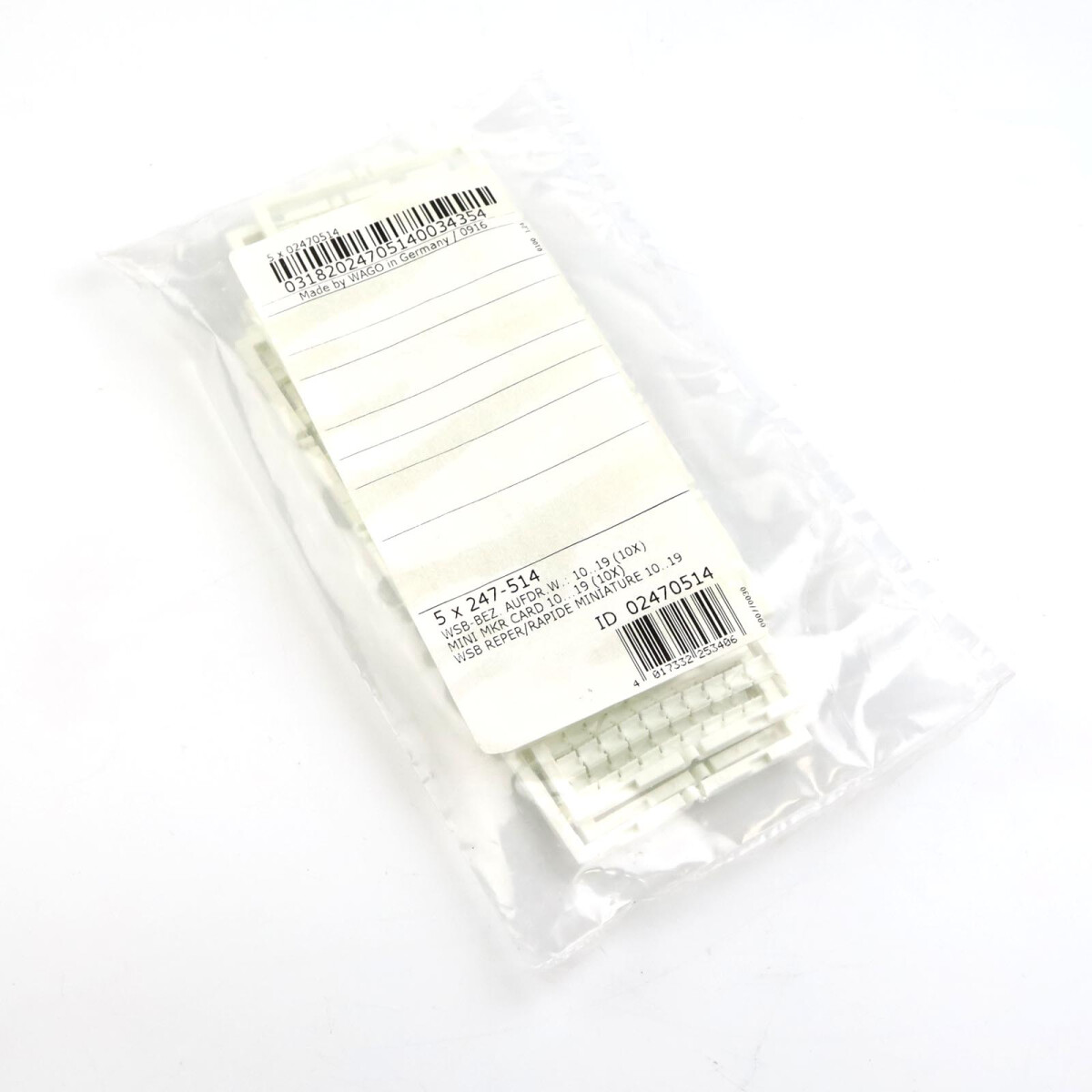WAGO Mini-WSB-Beschriftungskarte 247-514 (5Stk.) OVP