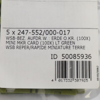 WAGO Mini-WSB-Beschriftungskarte 247-552/000-017 (5Stk.) OVP