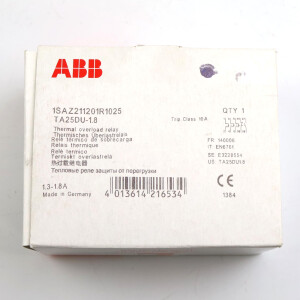 ABB Überlastrelais TA25DU-1.8 1SAZ211201R1025 OVP