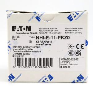 EATON Normalhilfsschalter NHI-E-11-PKZ0 082882 (6Stk.) OVP