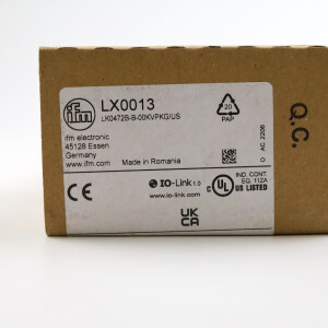 ifm Füllstandsensor LX0013 LK0472B-B-00KVPKG/US OVP