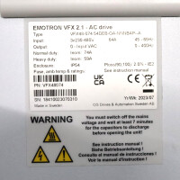 emotron Frequenzumrichter VFX48-074 54DEB-OA-NNNBAP--A OVP