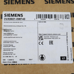 Siemens Klemmenabdeckung 3VA9601-0WF40 OVP