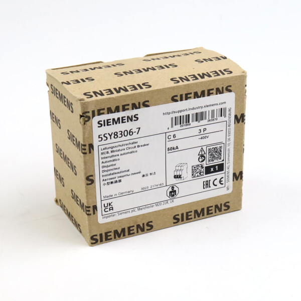 Siemens Leitungsschutzschalter 5SY8306-7 OVP