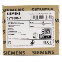 Siemens Leitungsschutzschalter 5SY8306-7 OVP