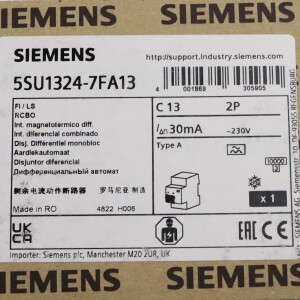 Siemens FI/LS-Schalter 5SU1324-7FA13 OVP