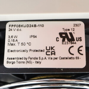 Fandis Filterlüfter FPF08KUD24B-110 24V OVP