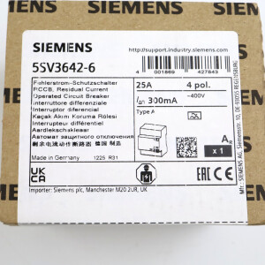 Siemens FI-Schutzschalter 5SV3642-6 SIE