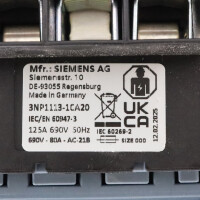 Siemens Sicherungslasttrennschalter 3NP1113-1CA20 NOV