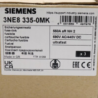 Siemens SITOR-Sicherungseinsatz 3NE8 335-0MK (3Stk.) OVP