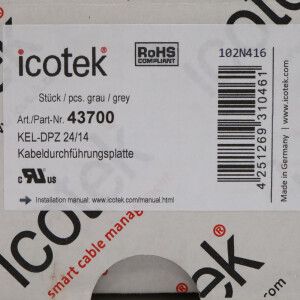 icotek Kabeldurchführungsplatten KEL-DPZ 24/14 43700 (12Stk.) OVP
