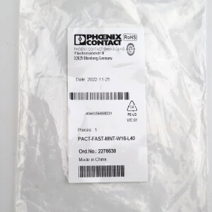 Phoenix Contact Montagematerial PACT-FAST-MNT-W16-L40 2276638 OVP