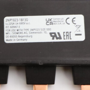 Siemens 3-Phasen Sammelschiene 3NP1923-1BF30 (5Stk.) OVP